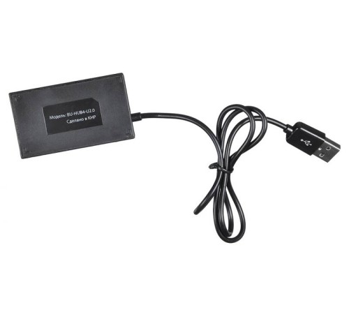 Разветвитель USB 2.0 Buro BU-HUB4-U2.0 4порт. черный Разветвитель USB 2.0 Buro BU-HUB4-U2.0 4порт. черный