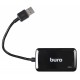 Разветвитель USB 3.0 Buro BU-HUB4-U3.0-S 4порт. черный