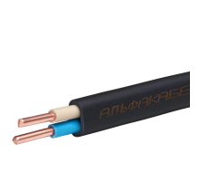 Кабель ВВГ-Пнг(А) 2х2.5 ок (N) 0.66кВ (бухта 50м) (шт) АЛЬФАКАБЕЛЬ 65529