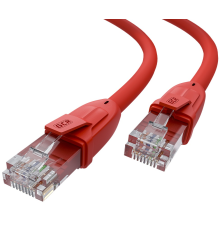 GCR Патч-корд прямой 5.0m UTP кат.6, красный, 24 AWG, литой, ethernet high speed, RJ45, T568B Greenconnect RJ45(m) - RJ45(m) Cat. 6 U/UTP PVC 5м (GCR-52531)
