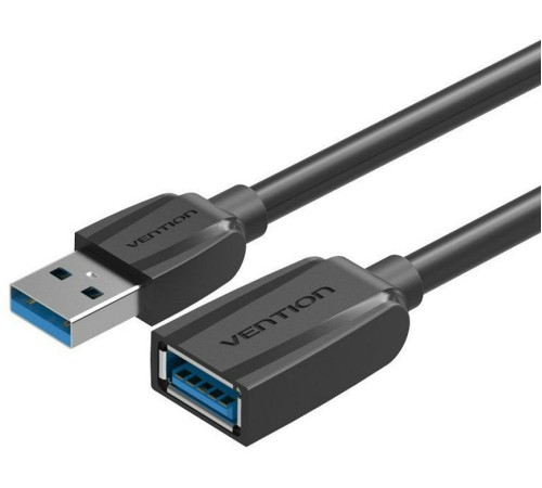 Кабель-удлинитель Vention USB 3.0 AM/AF - 1м Black Edition Vention USB 3.2 Type-AM - USB 3.2 Type-AF 1м (VAS-A45-B100)