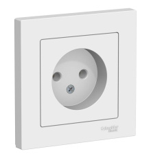 Systeme electric ATN000140 ATLASDESIGN РОЗЕТКА без заземления, 16А, в сборе, БЕЛЫЙ