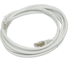 Патч-корд Lanmaster FTP LAN-PC45/S6A-3.0-GY вилка RJ-45-вилка RJ-45 кат.6А 3м серый LSZH (уп.:1шт)
