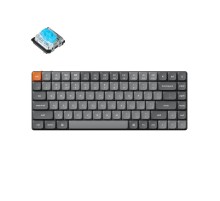 Беспроводная механическая ультратонкая клавиатура QMK Keychron K3 Max, 84 клавиши, RGB-подсветка, Gateron Blue Switch