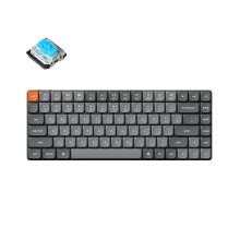 Беспроводная механическая ультратонкая клавиатура QMK Keychron K3 Max, 84 клавиши, RGB-подсветка, Gateron Blue Switch