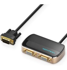 Разветвитель-сплиттер Vention VGA 15M/2x15F на 2 монитора Vention VGA (m) - 2 x VGA (f) (DBABF)