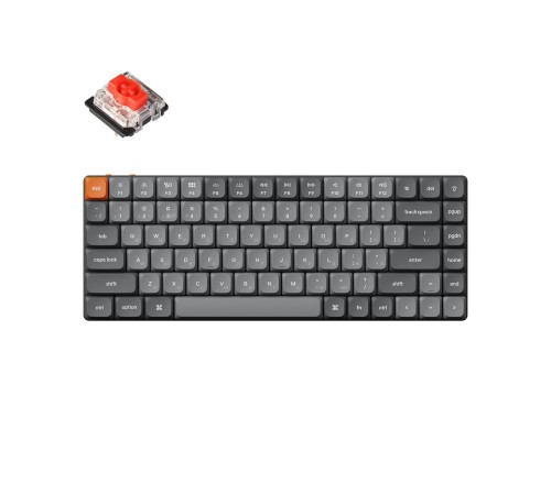 Беспроводная механическая ультратонкая клавиатура QMK Keychron K3 Max, 84 клавиши, RGB-подсветка, Gateron Red Switch