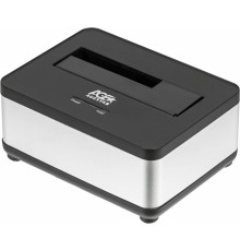 Док-станция для HDD AgeStar 3UBT7 SATA III пластик/алюминий серебристый 1