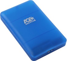 Внешний корпус для HDD/SSD AgeStar 3UBCP3 SATA пластик синий 2.5"