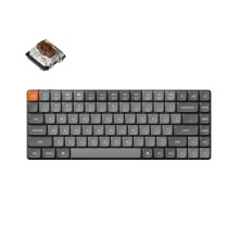 Беспроводная механическая ультратонкая клавиатура QMK Keychron K3 Max, 84 клавиши, RGB-подсветка, Gateron Brown Switch