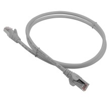 Патч-корд LANMASTER LSZH FTP кат.5e, 1.0 м, серый (LAN-PC45/S5E-1.0-GY)