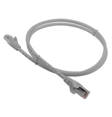 Патч-корд LANMASTER LSZH FTP кат.5e, 1.0 м, серый (LAN-PC45/S5E-1.0-GY)