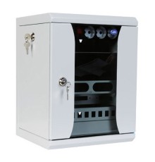 Шкаф коммутационный ЦМО (ШРН-12.255-10) настенный 12U 320x305мм пер.дв.стекл 100кг серый