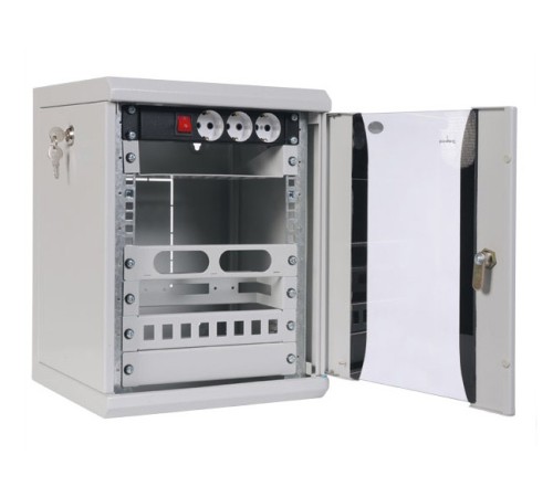 Шкаф коммутационный ЦМО (ШРН-12.255-10) настенный 12U 320x305мм пер.дв.стекл 100кг серый Шкаф коммутационный ЦМО (ШРН-12.255-10) настенный 12U 320x305мм пер.дв.стекл 100кг серый
