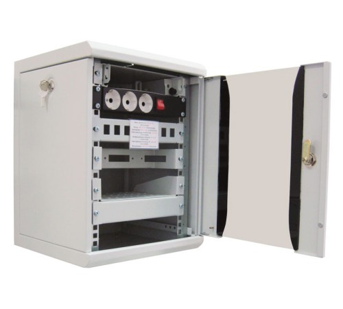 Шкаф коммутационный ЦМО (ШРН-12.255-10) настенный 12U 320x305мм пер.дв.стекл 100кг серый Шкаф коммутационный ЦМО (ШРН-12.255-10) настенный 12U 320x305мм пер.дв.стекл 100кг серый