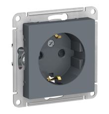 Systeme electric ATN000745 ATLASDESIGN РОЗЕТКА с заземлением со шторками, 16А, механизм, ГРИФЕЛЬ