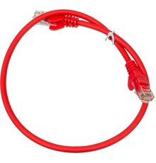 Патч-корд Lanmaster utp LAN-PC45/U5E-0.5-RD вилка RJ-45-вилка RJ-45 кат.5е 0.5м красный LSZH (уп.:1шт)