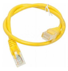 Патч-корд Lanmaster UTP TWT-45-45-0.5-YL вилка RJ-45-вилка RJ-45 кат.5е 0.5м желтый ПВХ (уп.:1шт)