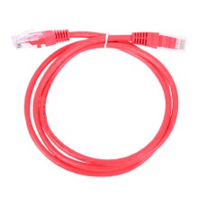Патч-корд Lanmaster UTP TWT-45-45-0.5-RD вилка RJ-45-вилка RJ-45 кат.5е 0.5м красный ПВХ (уп.:1шт)