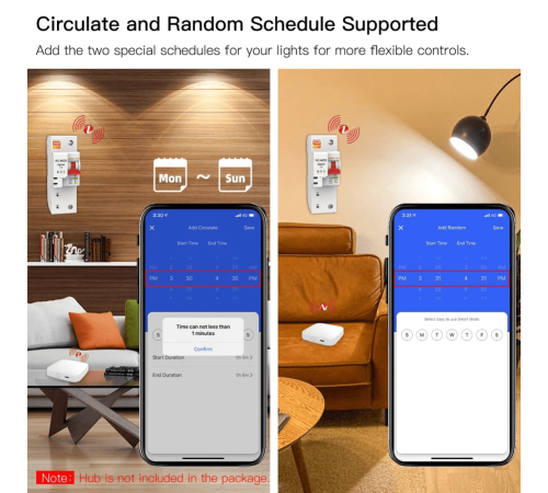 Выключатель MOES Zigbee circuit breaker 1P 16A ZCB-SC-1P16