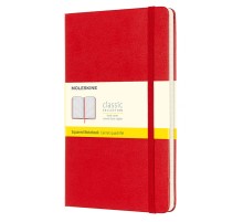 Блокнот Moleskine CLASSIC QP061R Large 130х210мм 240стр. клетка твердая обложка красный