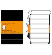 Блокнот Moleskine REPORTER QP511 Pocket 90x140мм 192стр. линейка твердая обложка черный