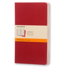 Блокнот Moleskine CAHIER JOURNAL CH116 Large 130х210мм обложка картон 80стр. линейка клюквенный (3шт)
