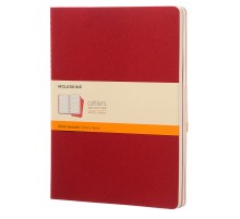 Блокнот Moleskine CAHIER JOURNAL CH121 XLarge 190х250мм обложка картон 120стр. линейка клюквенный (3шт)