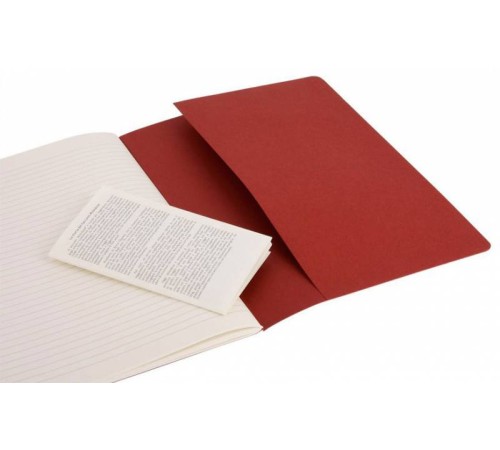 Блокнот Moleskine CAHIER JOURNAL CH121 XLarge 190х250мм обложка картон 120стр. линейка клюквенный (3шт)