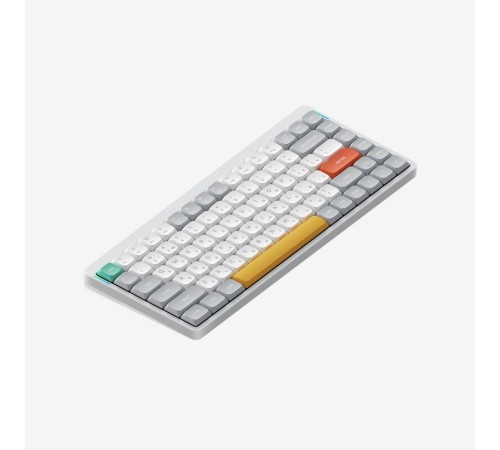 Беспроводная механическая клавиатура QMK Nuphy AIR75v2 Ionic White, RGB, Hot Swap, Moss Switch