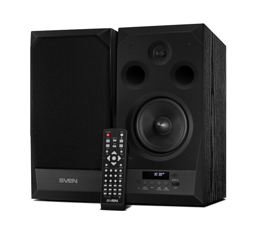 SVEN MC-20, чёрный, акустическая система 2.0, мощность 2x45Вт (RMS), FM-тюнер, USB/microSD, дисплей, пульт ДУ, Bluetooth, Optical SVEN MC-20 (SV-014438) SVEN MC-20, чёрный, акустическая система 2.0, мощность 2x45Вт (RMS), FM-тюнер, USB/microSD, дисплей, пульт ДУ, Bluetooth, Optical SVEN MC-20 (SV-014438)