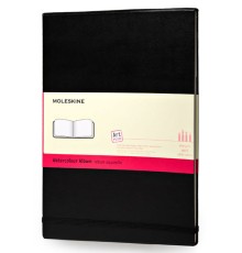 Блокнот для акварели Moleskine CLASSIC WATERCOLOUR NOTEBOOK ARTMM803 90x140мм 60стр. твердая обложка черный
