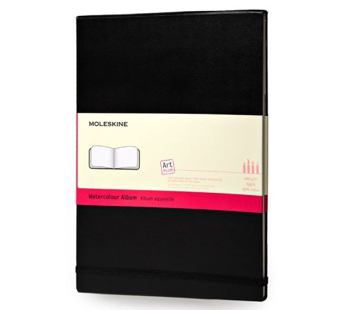 Блокнот для акварели Moleskine CLASSIC WATERCOLOUR NOTEBOOK ARTMM803 90x140мм 60стр. твердая обложка черный Блокнот для акварели Moleskine CLASSIC WATERCOLOUR NOTEBOOK ARTMM803 90x140мм 60стр. твердая обложка черный