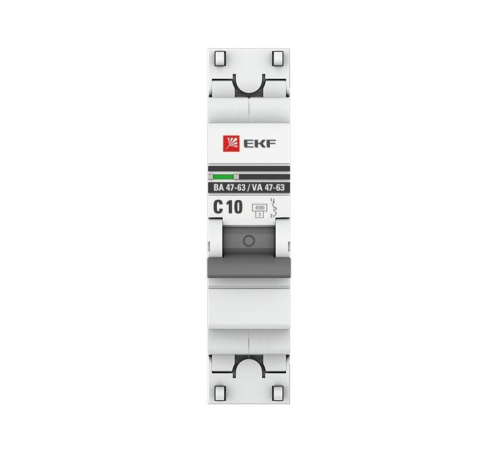 EKF mcb4763-1-10C-pro Автоматический выключатель 1P 10А (C) 4,5kA ВА 47-63 EKF PROxima EKF mcb4763-1-10C-pro Автоматический выключатель 1P 10А (C) 4,5kA ВА 47-63 EKF PROxima