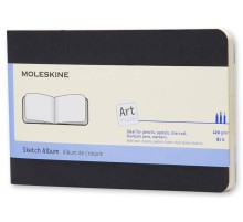 Блокнот для рисования Moleskine ART CAHIER SKETCH ALBUM ARTSKA2 Pocket 90x140мм обложка картон 88стр. черный