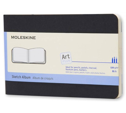 Блокнот для рисования Moleskine ART CAHIER SKETCH ALBUM ARTSKA2 Pocket 90x140мм обложка картон 88стр. черный Блокнот для рисования Moleskine ART CAHIER SKETCH ALBUM ARTSKA2 Pocket 90x140мм обложка картон 88стр. черный
