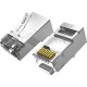 Коннектор Vention RJ45 (8p8c), FTP, cat. 6A, под витую пару, экранированный (10шт.) Vention Коннектор Vention RJ45 (8p8c), FTP, cat. 6A, под витую пару, экранированный (10шт.) (IDFR0-10) (IDFR0-10)
