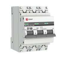 EKF mcb4763-3-50D-pro Автоматический выключатель 3P 50А (D) 4,5kA ВА 47-63 EKF PROxima
