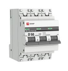 EKF mcb4763-3-50D-pro Автоматический выключатель 3P 50А (D) 4,5kA ВА 47-63 EKF PROxima