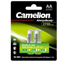 Camelion Always Ready AA-2700mAh Ni-Mh BL-2 (NH-AA2700BP2, аккумулятор,1.2В)