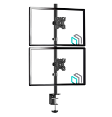 ONKRON D208e-b чёрный {Для мониторов диагональю 13"-34" Максимальная нагрузка: 2х8 кг (17.6 lbs) VESA: 75x75, 100х100мм}