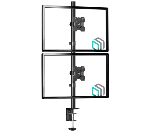 ONKRON D208e-b чёрный {Для мониторов диагональю 13"-34" Максимальная нагрузка: 2х8 кг (17.6 lbs) VESA: 75x75, 100х100мм}