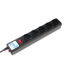 Ф-удлинитель, PC 1,9м 5р, черн.граф. 10А, SPG5-С2