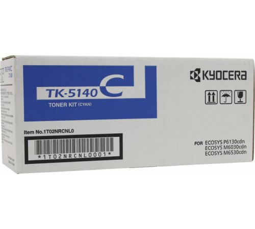 Картридж лазерный Kyocera TK-5140C 1T02NRCNL0 голубой (5000стр.) для Kyocera Ecosys M6030cdn/M6530cdn/P6130cdn Картридж лазерный Kyocera TK-5140C 1T02NRCNL0 голубой (5000стр.) для Kyocera Ecosys M6030cdn/M6530cdn/P6130cdn