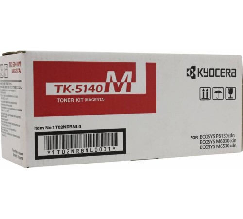 Картридж лазерный Kyocera TK-5140M 1T02NRBNL0 пурпурный (5000стр.) для Kyocera Ecosys M6030cdn/M6530cdn/P6130cdn