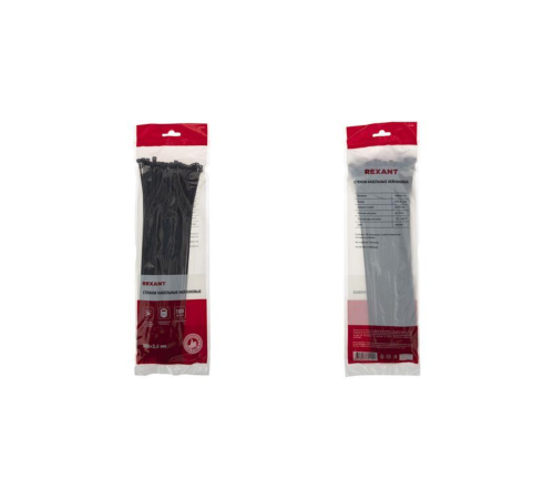 Rexant (07-0301) Хомут nylon 4.0х300 мм 100 шт черный