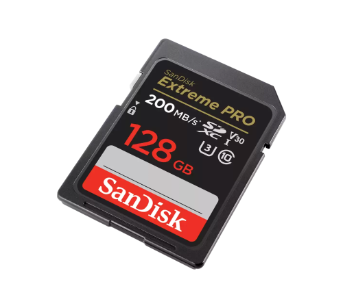 Карта памяти SanDisk Extreme PRO 128GB SDXC Memory Card 200MB/s