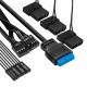 Exegate EX295765RUS Корпус Miditower ExeGate EVO-8227 (ATX, без БП, 2*USB+1*USB3.0+HD Audio, черный, 3 вент. с RGB подсветкой, боковая панель - закаленное стекло)