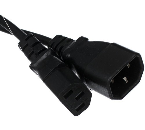 Кабель монитор - компьютер (UPS -> устройство) 220V {IEC-320-C13/C14}  <TP020-5.0-BK> 5,0м VCOM Telecom TP020-5.0-BK