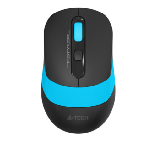 Мышь A4Tech Fstyler FG10S черный/синий оптическая (2000dpi) silent беспроводная USB для ноутбука (4b Мышь A4Tech Fstyler FG10S черный/синий оптическая (2000dpi) silent беспроводная USB для ноутбука (4b